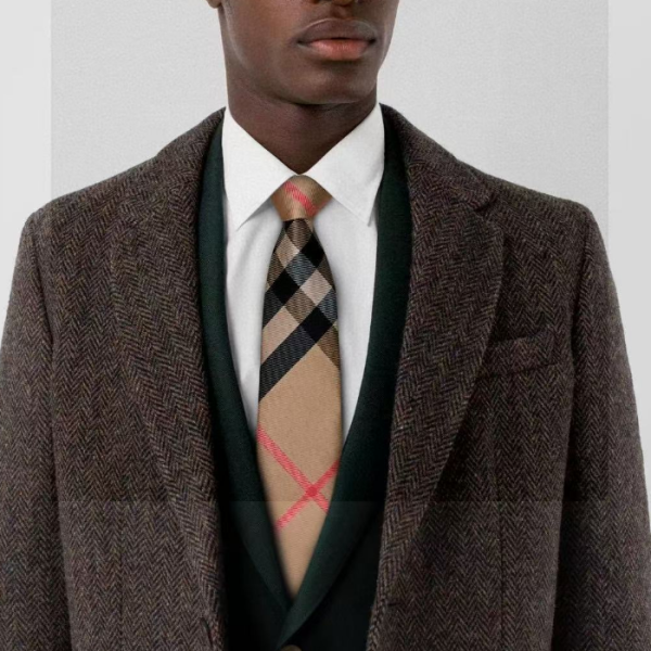 ❤BURBERRY  MENS  NECKTIE BROWN  -  버버리 남성용 넥타이 브라운, BU0001