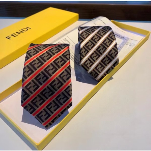 ❤FENDI   MENS  NECKTIE BROWN -  펜디 남성용 넥타이  FE0002