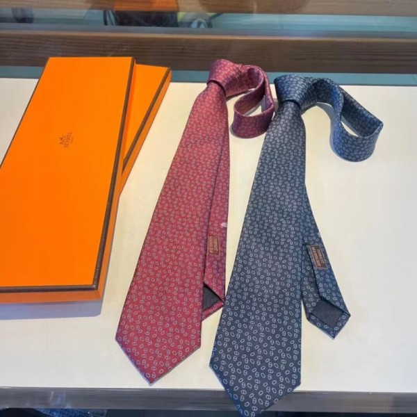 ❤Hermes MENS NECKTIE NAVY - 에르메스 남성용 넥타이 HE0004 와인/네이비