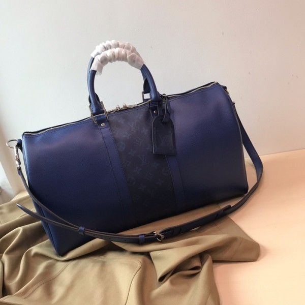 ❤Louis Vuitton 2019 Monogram Keepall Bag,45cm - 루이비통 2019 모노그램 키폴 남여공용 여행가방,M30235,LOUB1301 ,45 cm,블루