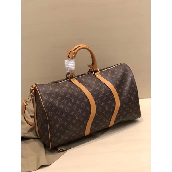 ❤Louis Vuitton 2019 Keepall Bandouliere  Bag,50cm - 루이비통 2019 키폴 반둘리에 남여공용 여행가방 M44474,LOUB1492,50cm,브라운