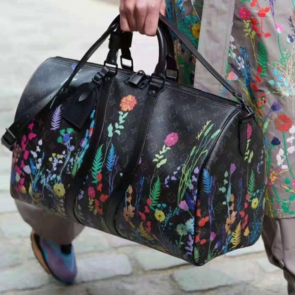 ❤[올봄 잇템!!]Louis Vuitton 2019 Keepall Bandouliere PVC Bag,50cm - 루이비통 2019 키폴 반둘리에 PVC 남여공용 여행가방 M40569,LOUB1565,50cm,블랙