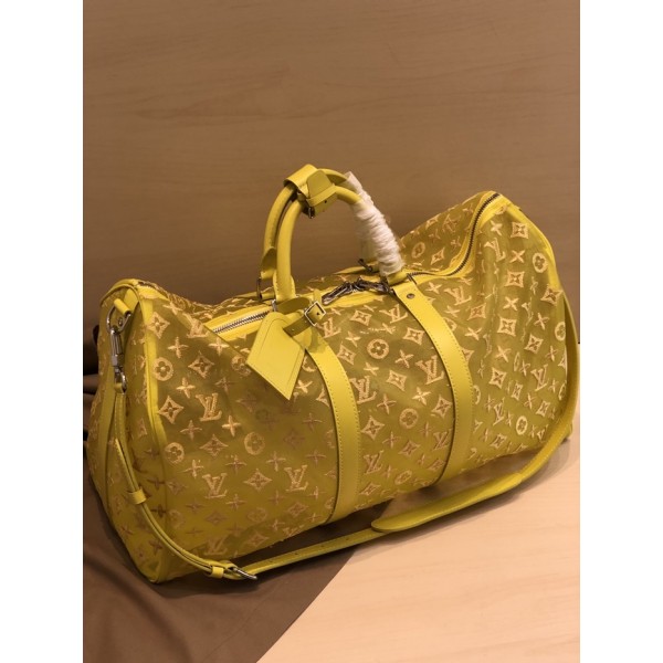 ❤Louis Vuitton 2019 Keepall Bandouliere  Bag,45cm - 루이비통 2019 키폴 반둘리에 남여공용 여행가방 M53971,LOUB1638,45cm,옐로우