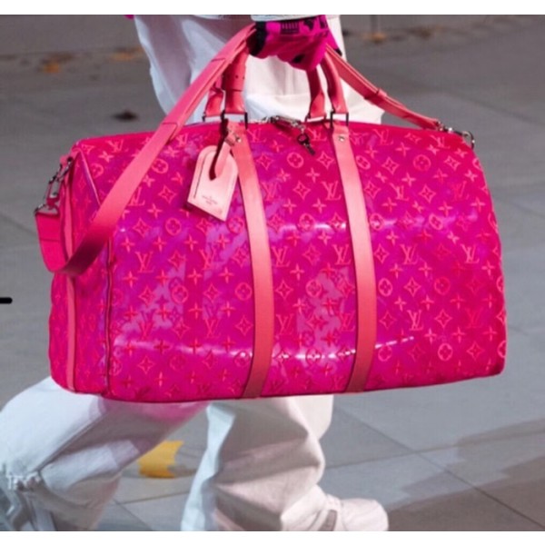 ❤Louis Vuitton 2019 Keepall Bandouliere  Bag,45cm - 루이비통 2019 키폴 반둘리에 남여공용 여행가방 M53971,LOUB1639,45cm,핑크