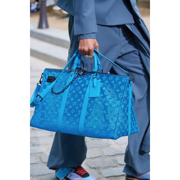 ❤Louis Vuitton 2019 Keepall Bandouliere  Bag,50cm - 루이비통 2019 키폴 반둘리에 남여공용 여행가방 M53972,LOUB1667,50cm,블루