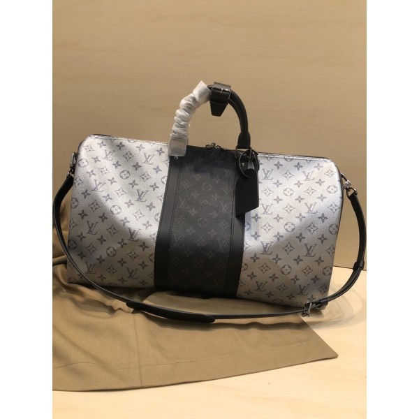 ❤Louis Vuitton 2020 Keepall Bag,50cm - 루이비통 2020 키폴 남여공용 여행가방,M43818,LOUB1957,50cm,그레이