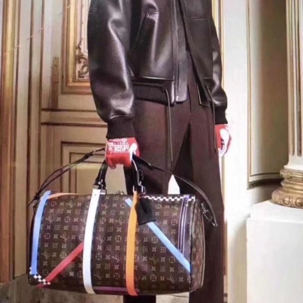 ❤Louis Vuitton 2020 Keepall Bag,50cm - 루이비통 2020 키폴 남여공용 여행가방,M43818,LOUB1958,50cm,브라운