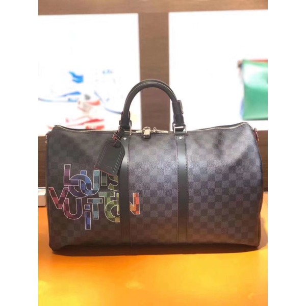 ❤Louis Vuitton 2020 Keepall Bag,50cm - 루이비통 2020 키폴 남여공용 여행가방,M540262,LOUB2031,50cm,블랙