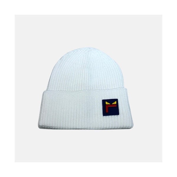 ❤Fendi 2020 Mm / Wm Knit Cap - 펜디 2020 남여공용 니트 모자 FENM0008, 화이트