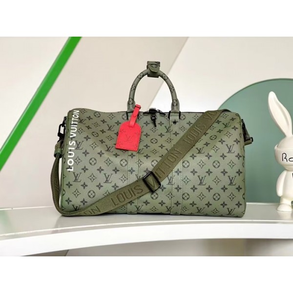 ❤Louis Vuitton 2023 Keepall Bag,50cm - 루이비통 2023 키폴 남여공용 여행가방,M45117,LOUB2122,50cm,그린