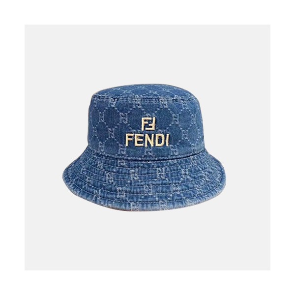 ❤Fendi 2020 Mm / Wm Denim Cap - 펜디 2020 남여공용 데님 모자 FENM0009, 블루