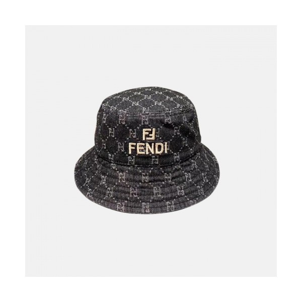 ❤Fendi 2020 Mm / Wm Denim Cap - 펜디 2020 남여공용 데님 모자 FENM0010, 블랙