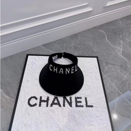 ❤Chanel 2023 Ladies Cap - 샤넬 2023 여성용 썬캡 모자 CHAM0180, 블랙/화이트