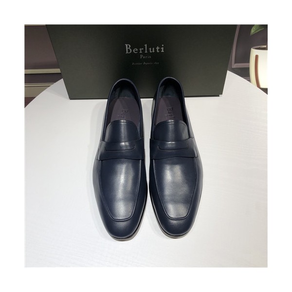 ❤Berluti 2021 Men's Leather Oxford Shoes,BERTS0257 - 벨루티 2021 남성용 레더 옥스퍼드 슈즈,Size(240-270),네이비