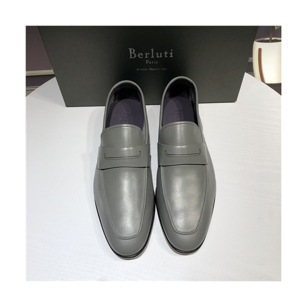 ❤Berluti 2021 Men's Leather Oxford Shoes,BERTS0259 - 벨루티 2021 남성용 레더 옥스퍼드 슈즈,Size(240-270),그레이