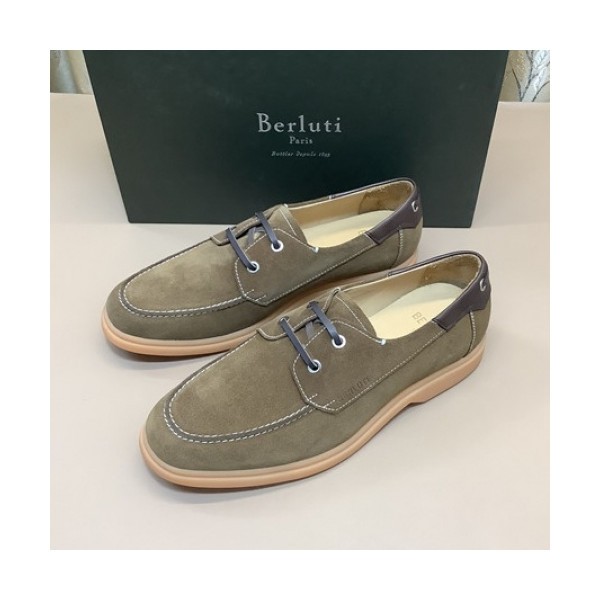 ❤Berluti 2021 Men's Leather Derby Shoes,BERTS0261 - 벨루티 2021 남성용 레더 더비슈즈,Size(240-270),카키