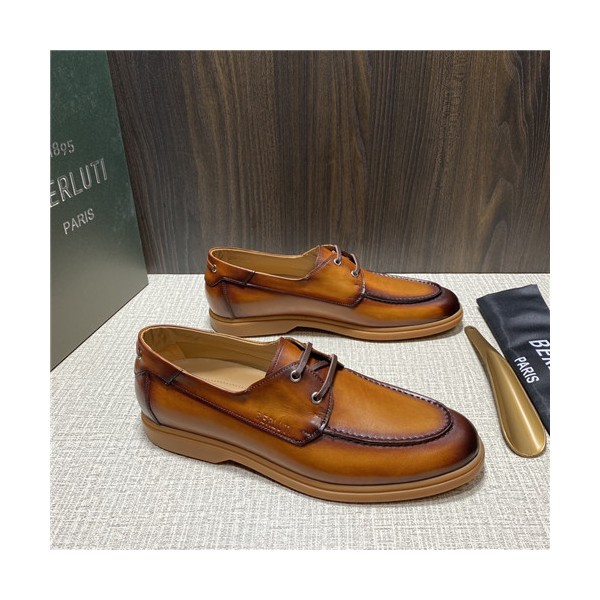 ❤Berluti 2021 Men's Leather Derby Shoes,BERTS0272 - 벨루티 2021 남성용 레더 더비슈즈,Size(240-270),카멜