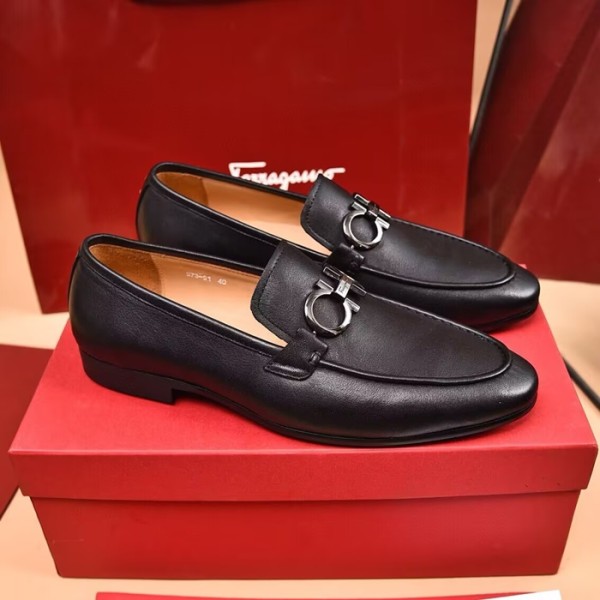 ❤Salvatore Ferragamo  2023 Mens Leather Oxford Shoes,FGMS0586 - 페라가모 2023 남성용 레더 옥스퍼드 슈즈,Size(240-275),블랙