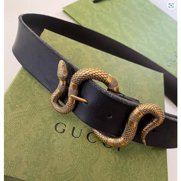 ❤Gucci 2022 Men's Leather Belt,3.8cm,GUBT0225 - 구찌 2022 남성용 레더 벨트,3.8cm, 블랙