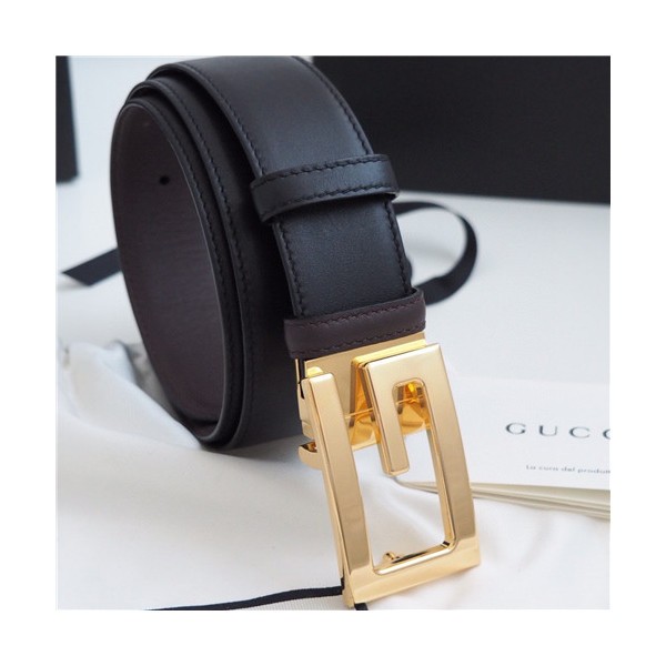 ❤Gucci 2021 Men's Leather Belt,3.5cm,GUBT0227 - 구찌 2021 남성용 레더 벨트,3.5cm,블랙