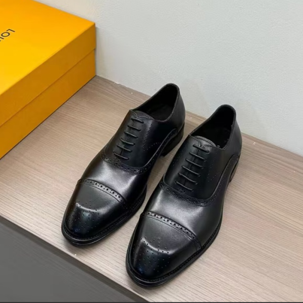 ❤Louis Vuitton 2024 Mens Leather Oxford Shoes,LOUS2188 - 루이비통 2024 남성용 레더 옥스퍼드 슈즈,Size(240-275),블랙
