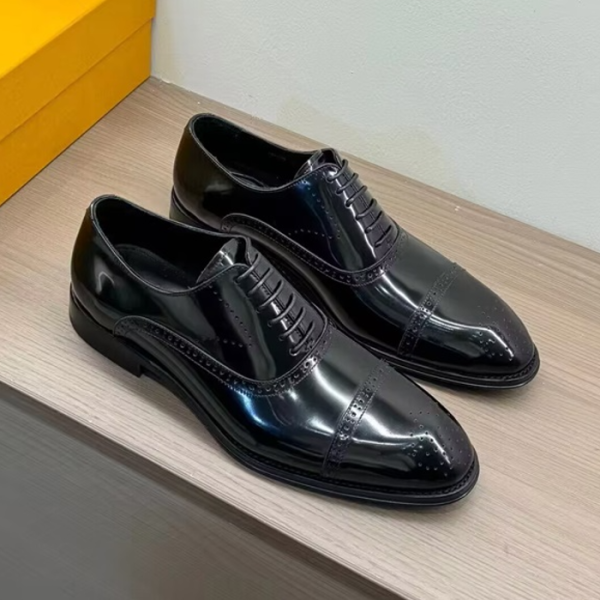 ❤Louis Vuitton 2024 Mens Leather Oxford Shoes,LOUS2190 - 루이비통 2024 남성용 레더 옥스퍼드 슈즈,Size(240-275),블랙