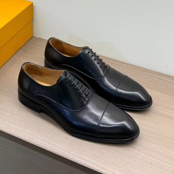❤Louis Vuitton 2024 Mens Leather Oxford Shoes,LOUS2194 - 루이비통 2024 남성용 레더 옥스퍼드 슈즈,Size(240-275),블랙