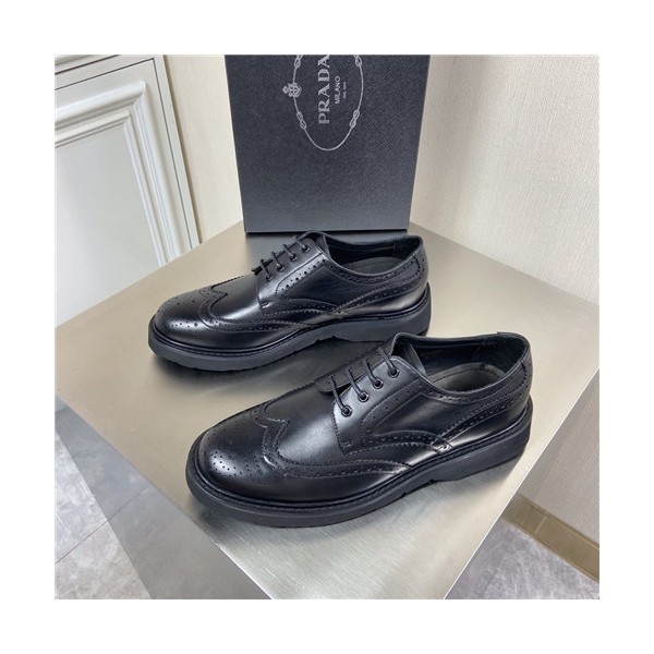 ❤Prada 2021 Men's Leather Derby Shoes,PRAS0811 - 프라다 2021 남성용 레더 더비슈즈,Size(240-270),블랙