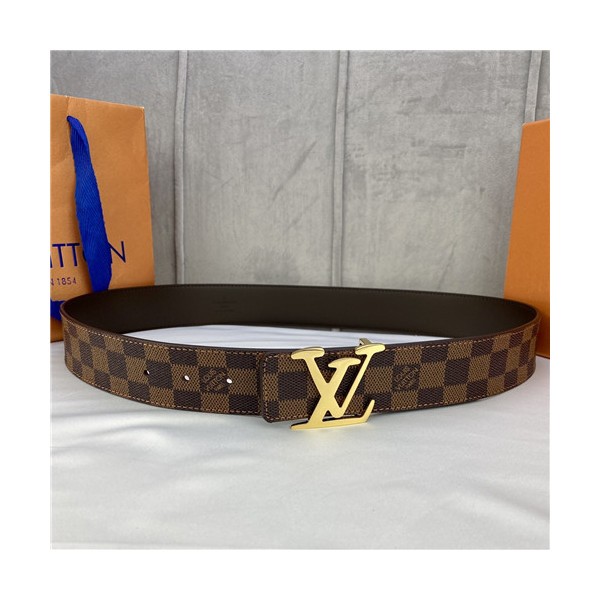 ❤Louis Vuitton 2021 Men's Leather Belt,3.5cm,LOUBT0226 - 루이비통 2021 남성용 레더 벨트,3.5cm,브라운