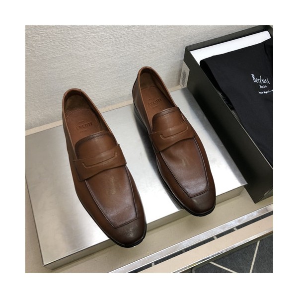 ❤Berluti 2021 Men's Leather Oxford Shoes,BERTS0288 - 벨루티 2021 남성용 레더 옥스퍼드 슈즈,Size(240-270),브라운
