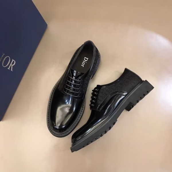 ❤Dior 2023 Mens Leather Oxford Shoes,DIOS0471 - 디올 2023 남성용 레더 옥스퍼드 슈즈,Size(240-275),블랙