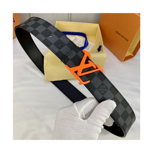 ❤Louis Vuitton 2021 Men's Leather Belt,4.0cm,LOUBT0234 - 루이비통 2021 남성용 레더 벨트,4.0cm,블랙