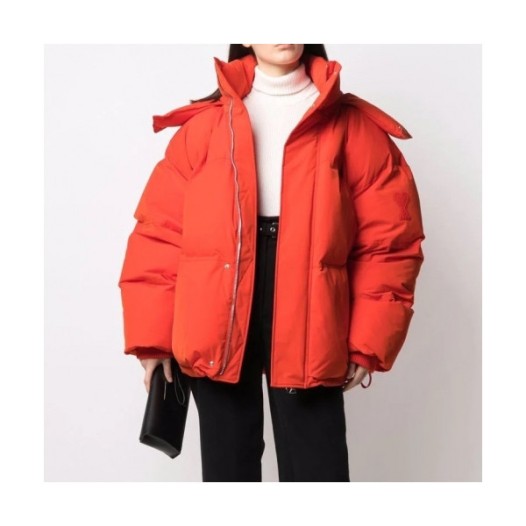 ❤Ami  Unisex Duck-down Padding Red - 아미 2021 남/녀 덕다운 패딩 Ami0257x Size(s - xl) 레드