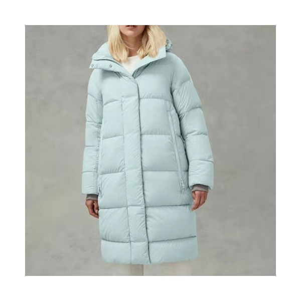 ❤Canada goose  Womens Patch Logo Casual Goose-down Padding Blue - 캐나다구스  여성 패치 로고 캐쥬얼 구스다운 패딩 Can0390x Size(s - xl) 블루