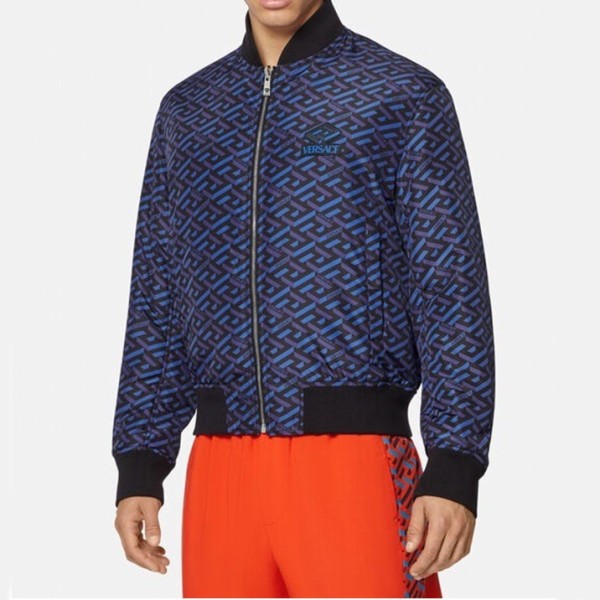 ❤베르사체 남성 캐쥬얼 블루 양면 자켓 - Mens Blue Jackets - ver0890x