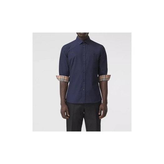 ❤버버리 남성 클래식 네이비 셔츠 - Mens Navy Tshirts - bur04244x