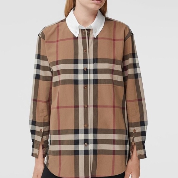❤버버리 여성 클래식 카멜 셔츠 - Womens Camel Tshirts - bur04263x