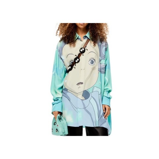 ❤로에베 여성 블루 셔츠 - Loewe Womens Blue Shirts - loe580x