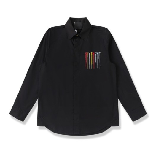 ❤지방시 남성 모던 블랙 셔츠 - Mens Black Tshirts - giv0646x