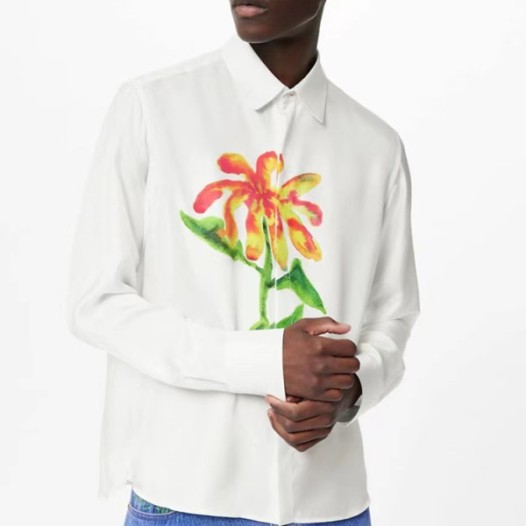 ❤루이비통 남성 이니셜 화이트 셔츠 - Mens White Tshirts - lou04174x