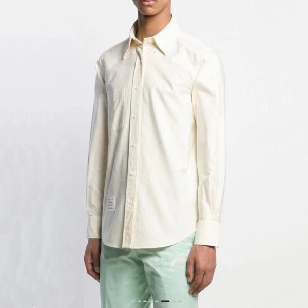 ❤톰브라운 클래식 남성 옐로우 셔츠 - Mens Yellow Tshirts - tom01554x