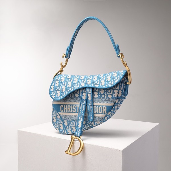 ❤디올  여성 클래식 블루 새들백 - Womens Blue Saddle Bag - dio01819x