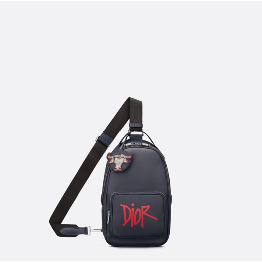 ❤디올 남성 로고 블랙 새들백 - Mens Black Saddle Bag - dio01822x