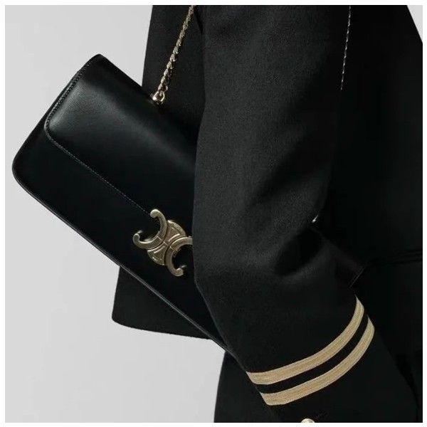 ❤셀린느 여성 Triomphe 블랙 숄더백 - Womens Black Shoulder Bag - cel0386x