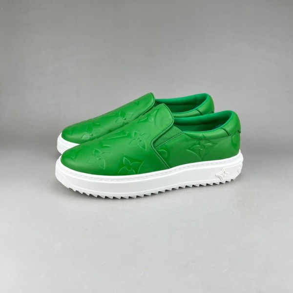 ❤루이비통 남/녀 모노그램 그린 로퍼 - Unisex Green Loafer - lou05034x