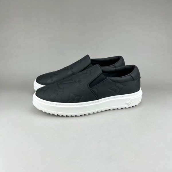 ❤루이비통 남/녀 모노그램 블랙 로퍼 - Unisex Black Loafer - lou05036x