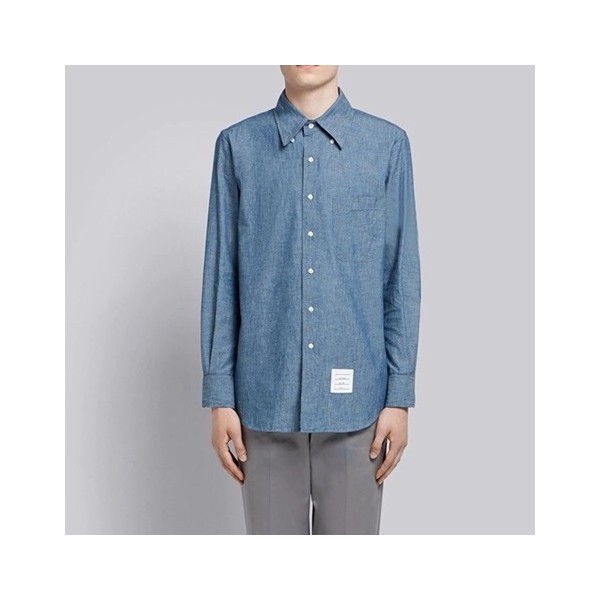 ❤톰브라운 클래식 남성 블루 셔츠 - Mens Blue Tshirts - tom0576x