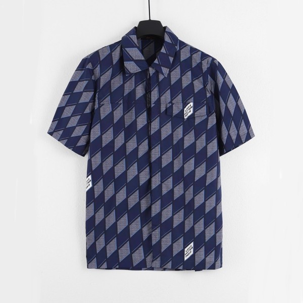 ❤루이비통 남성 블루 폴로 반팔 셔츠 - Mens Blue Tshirts - lou05071x