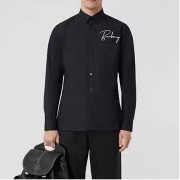 ❤버버리 남성 클래식 블랙 셔츠 - Burberry Mens Black Tshirts - bur04472x