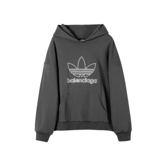 ❤발렌시아가 남/여 캐쥬얼 블랙 후드티 - Unisex Black Hoodie - bal01648x